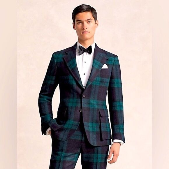 Polo Ralph Lauren Black Watch Plaid Virgin Wool Single Breasted Sport Coat - Picture 5 of 16